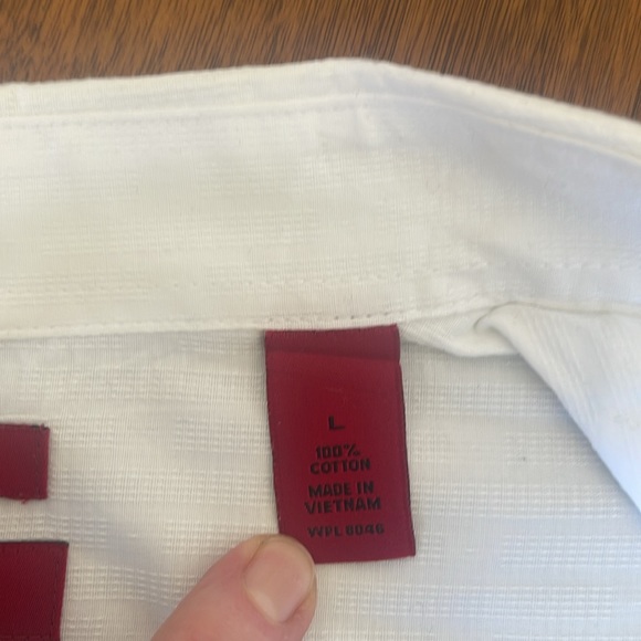 ALFANI UNISEX MEN’S WHITE SHIRT SZ LG - Picture 11 of 15